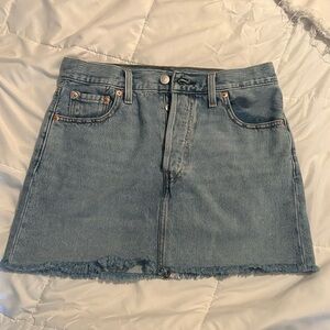 ICON Blue A-Line Mini Skirt Casual